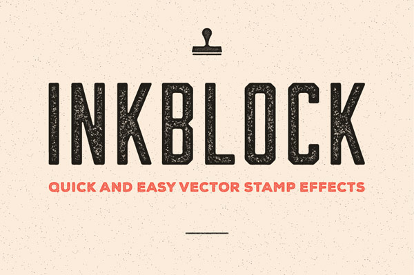 Inkblock – Adobe Illustrator actions for quick and easy vector stamp effects.