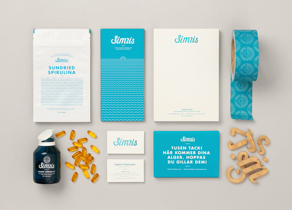 Simris - branding, graphic design, and packaging by studio Snask.