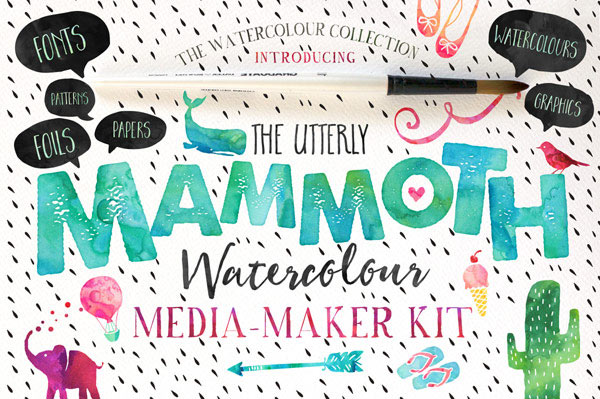 The Mammoth watercolor media maker kit.