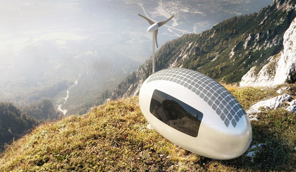 The portable Ecocapsule house offers an unmatched, eco friendly dwelling experience.