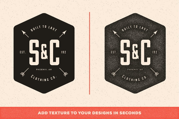 Add textures to your designs in seconds.