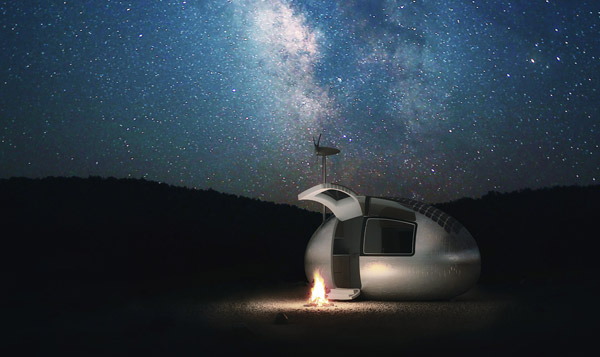 The Ecocapsule house can be used for an independent research station or a tourist lodge.