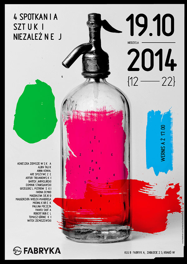 4SSN - Meetings of Independent Art - Poster design by Agnieszka Ziemiszewska.