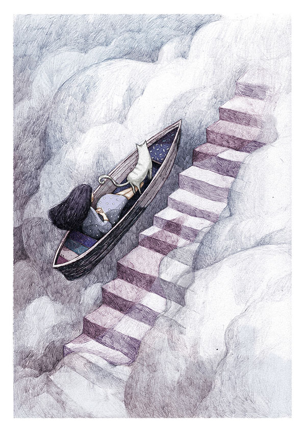 Gone Home - book cover illustration.