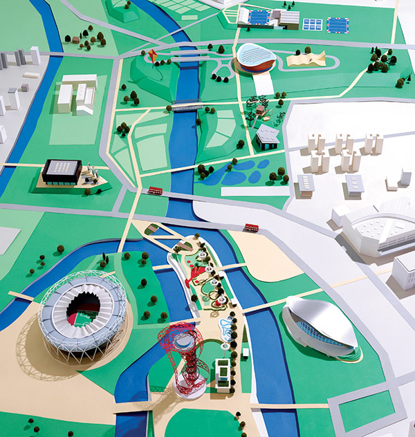 Map of the Queen Elizabeth Olympic Park.