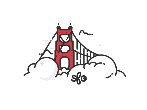 San Francisco - Golden Gate Bridge - illustrated by Kirk Wallace and animated by Latham Arnott.