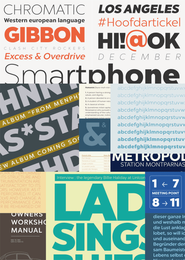 Chronica Pro, a new contemporary font family from foundry Mostardesign.