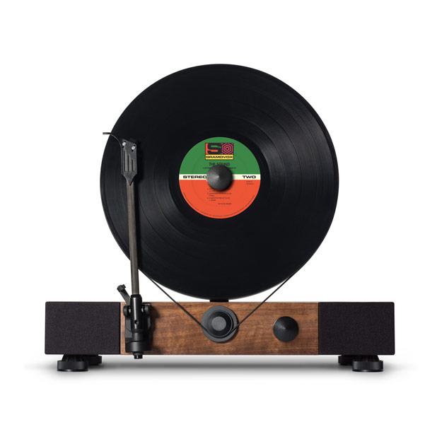 Floating Record™, a vertical turntable by Gramovox.