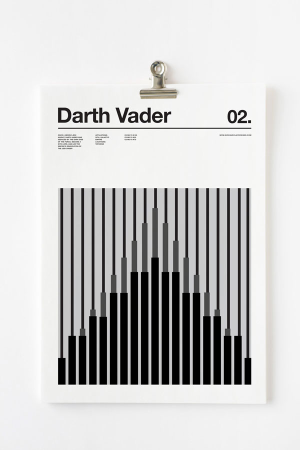 Darth Vader character print.