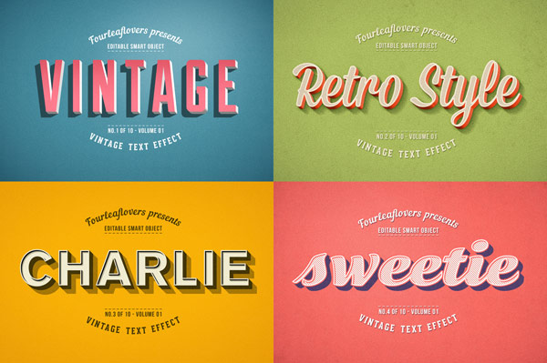 With all the templates you can create a variety of vintage styles.