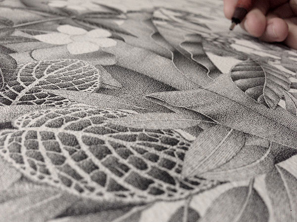 Estimated 6 million dots were made with a 0.10mm pen.