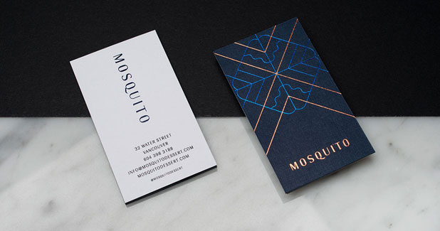 Two-sided business card.