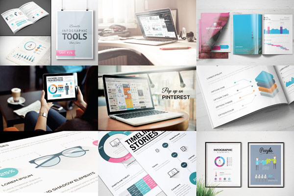 With this infographic templates mega bundle you can create stunning infographics for print and web design.
