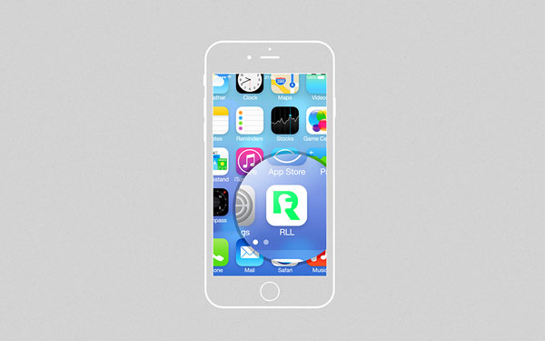 The app icon on a smartphone.