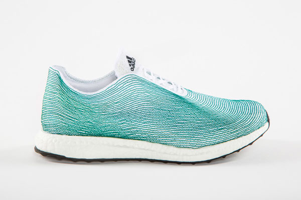 Adidas teamed up with Parley for the oceans to create this innovative footwear concept made of ocean waste.