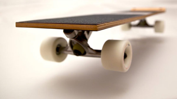 Emil Boards, a minimalist custom design skateboard.