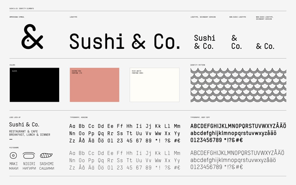 Sushi and Co branding guide.