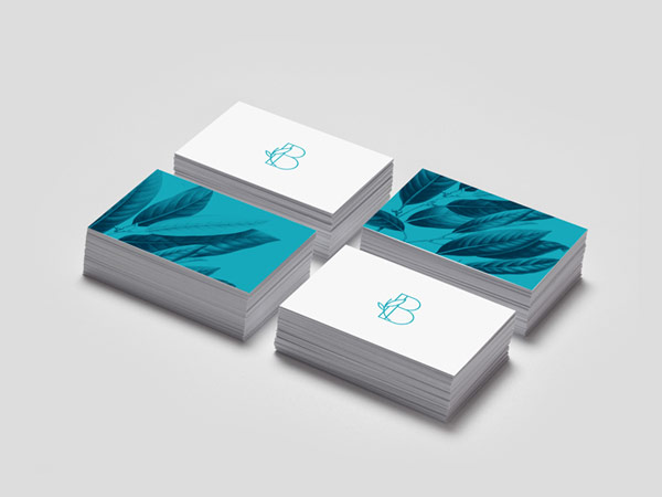 Two-sided business cards.