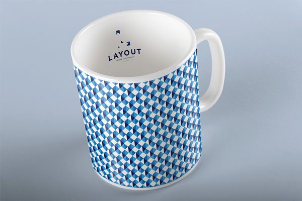 Cup with typical brand pattern.