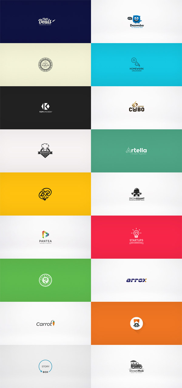 A collection of diverse logos created by Esteban Oliva in 2014 - 2015.