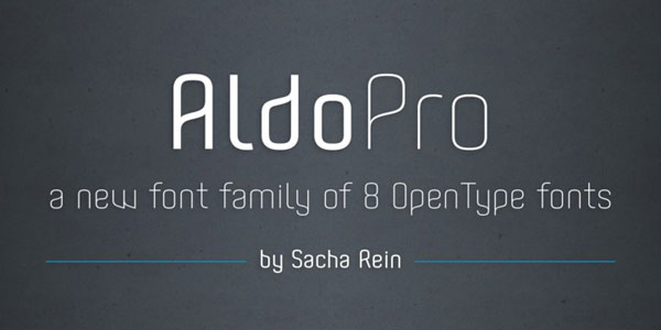 Aldo Pro font family.