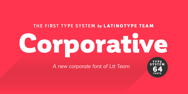Corporative font family.