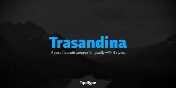 Trasandina font family.