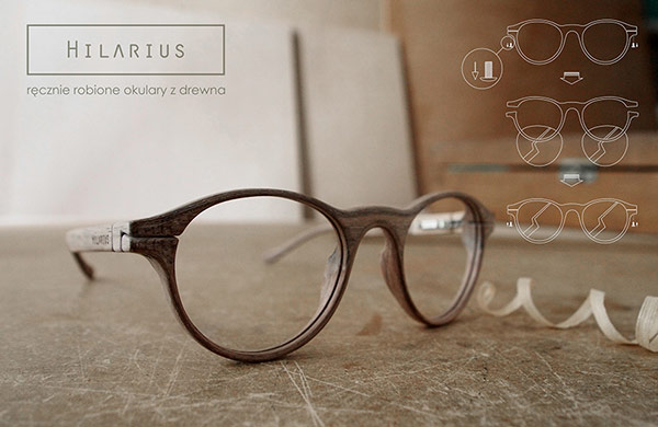 Hilarius – handmade glasses of wood frames made in Poland.