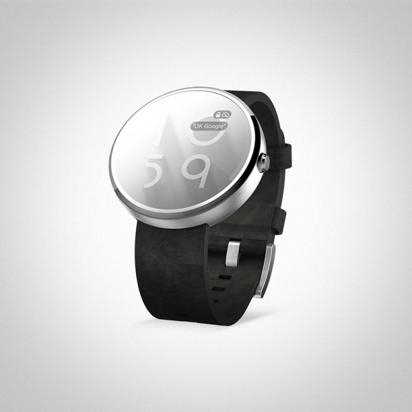 Shadow Clock application for AndroidWear designed by Craig Ward.