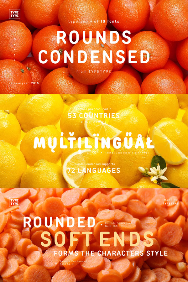 The TT Rounds Condensed font family from foundry TypeType.
