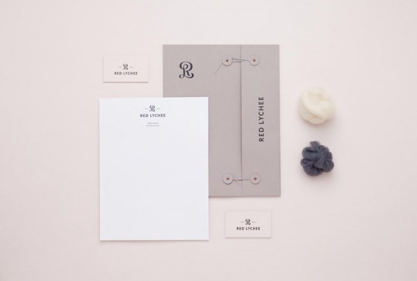 Brand identity of Red Lychee, a polish clothing line.