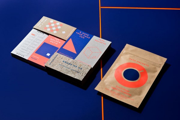 Printed collateral of the new brand identity.