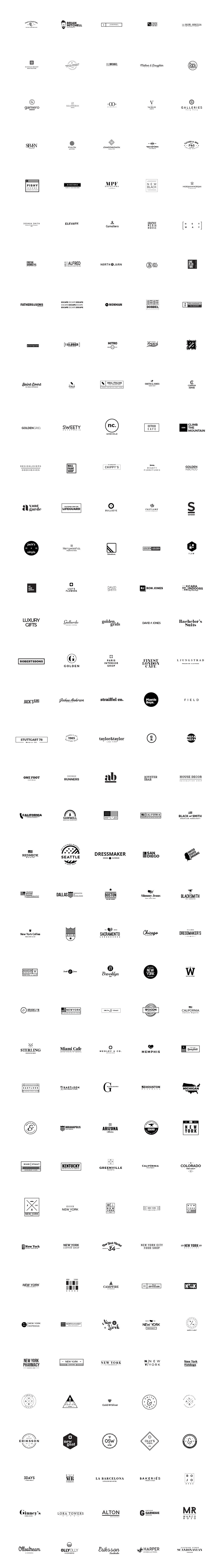 200 logos designed in 2 months (May - June 2015) by Mats-Peter Forss, a graphic designer based in Rauma, Finland.