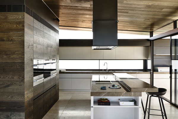 Modern and clean kitchen design.