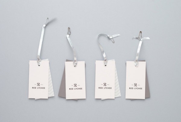 The hang tags of the clothing brand.
