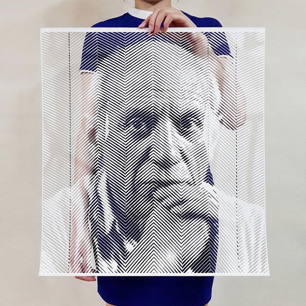 Pablo Picasso – paper artwork from a collection of cut portraits.