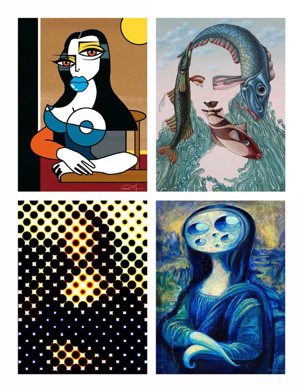 Mona Lisa reimagined by different illustrators and artists from all over the world.
