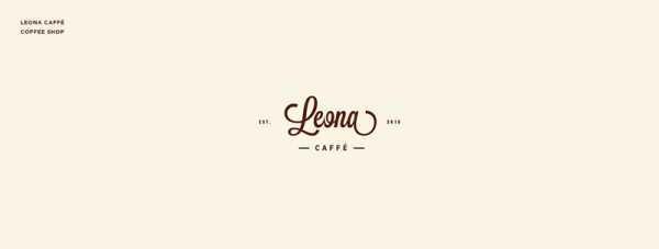 Leona Caffé – coffee shop – Graphasel Design Studio logofolio.
