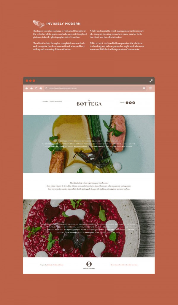 Simple and clean web design.