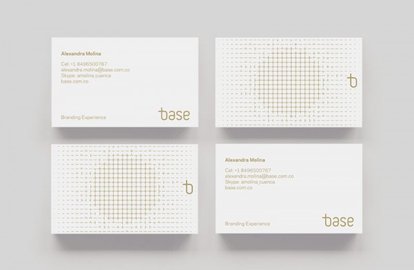 Well designed business cards.