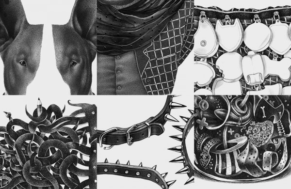 Some close ups of the drawings created by Lesha Limonov.