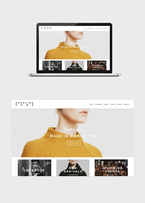 The new responsive website includes an online shop.