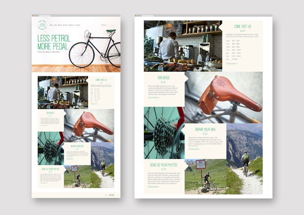 Web design by James Eccleston for Stokey Spokes Bikes & Coffee.