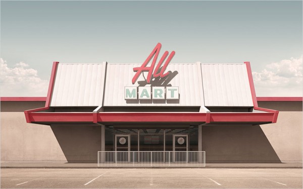 All Mart – limited edition print by Geebird&Bamby.