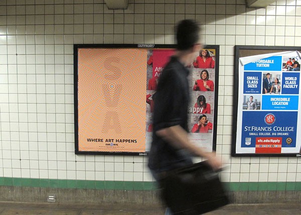 School of Visual Arts – poster advertisement in the New York subway.