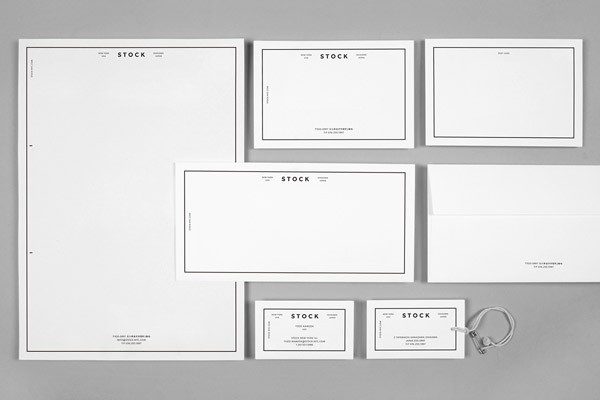 STOCK – branding and stationery design by Studio Newwork.