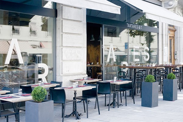 A bar and restaurant in Geneva, Switzerland.