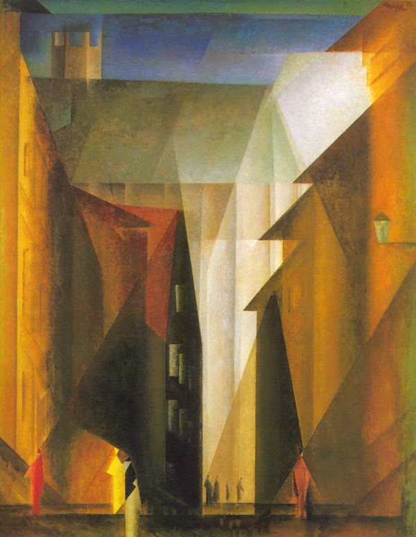Barfüßerkirche I, a painting from 1924 by artist Lyonel Feininger.