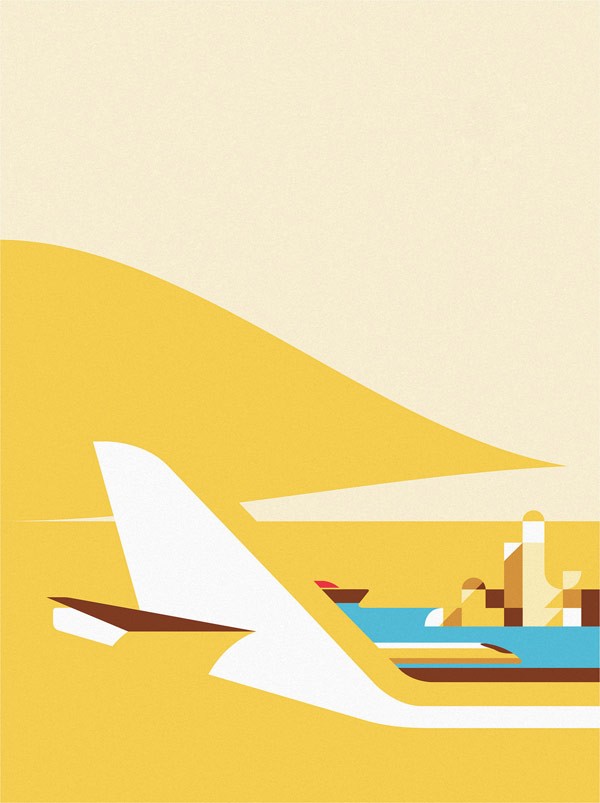 Monocle illustration created by Ray Oranges, a Florence, Italy based illustrator.