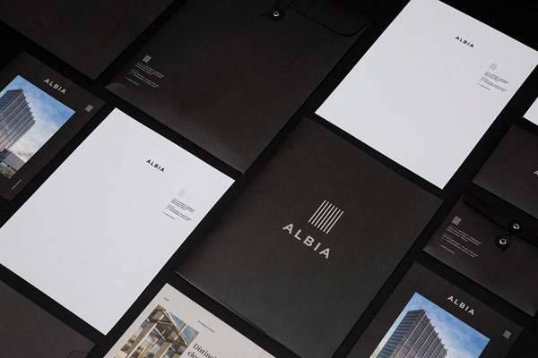 Graphic design, branding, and editorial design by New York City based SAVVY STUDIO for Albia, a Monterrey, Mexico based office building by Emblem Capital.